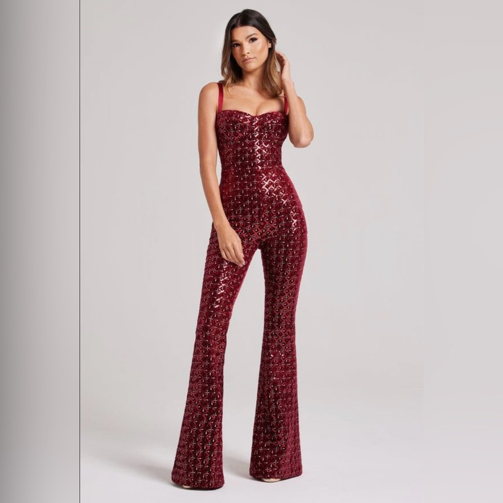 NADINE MERABI HAILEY JUMPSUIT SIZE S/M
